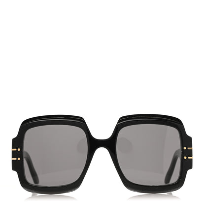 Christian Dior Acetate Diorsignature S1U Square Sunglasses Black 2 of 9