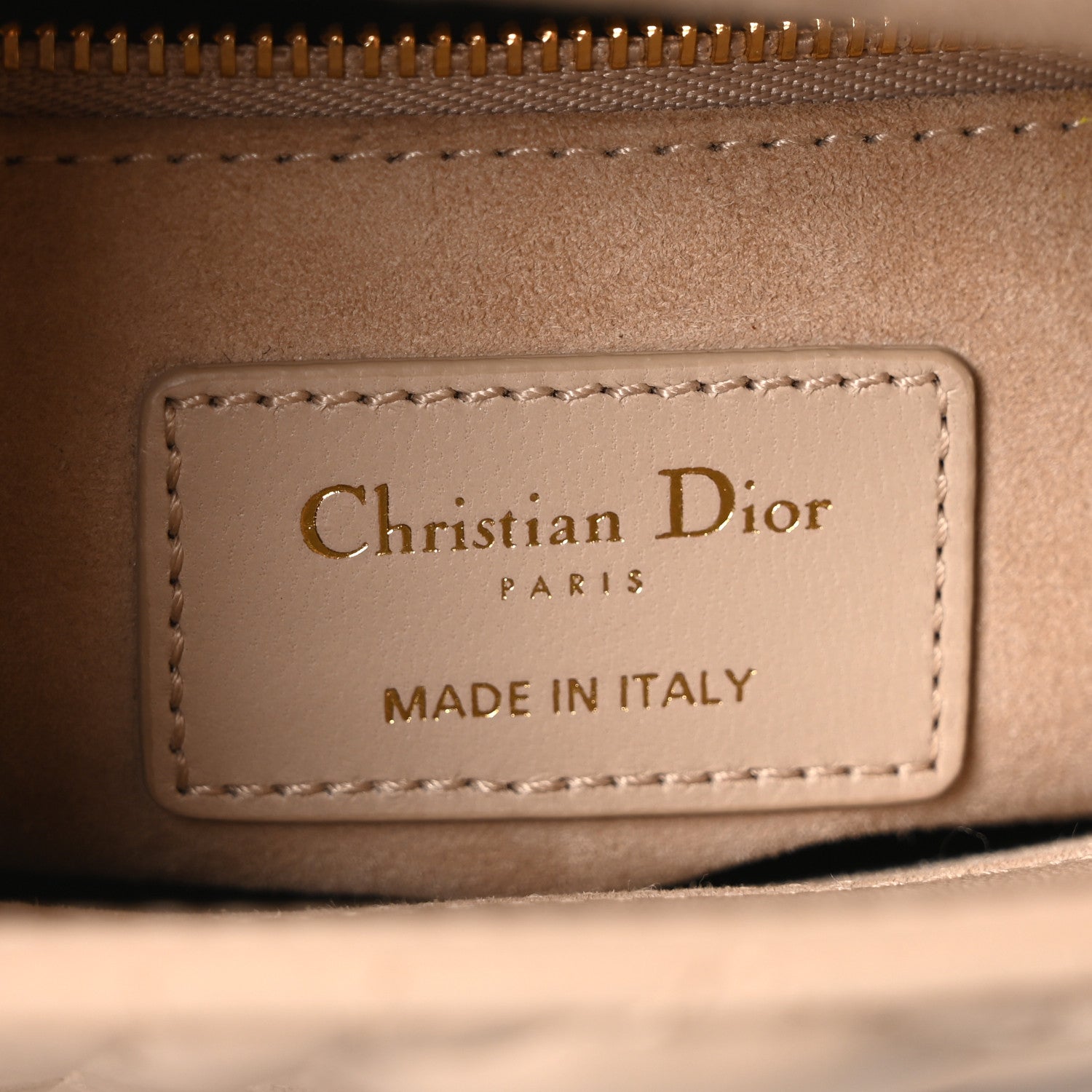 Christian Dior Lambskin Cannage Small My ABCDior Lady Dior Beige 6 of 10