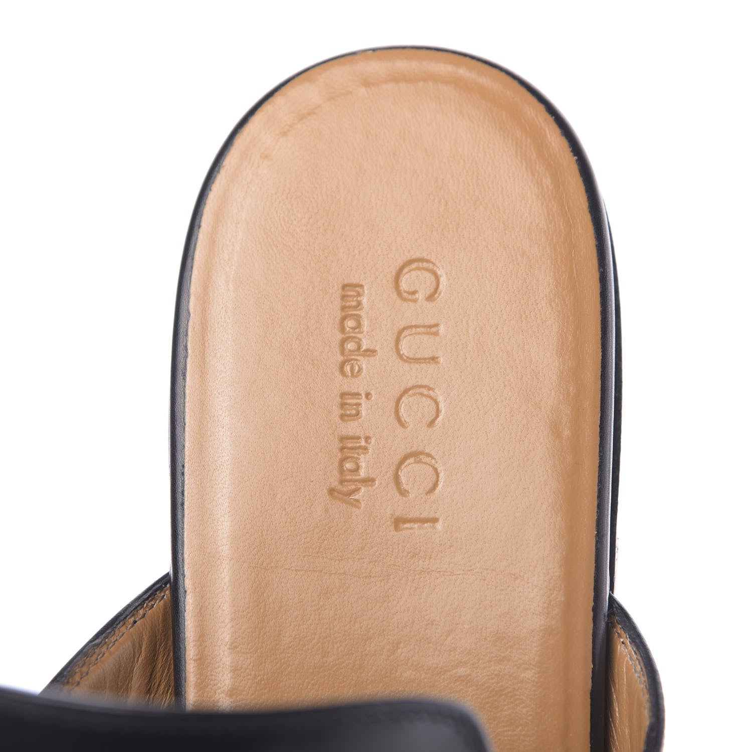 Gucci Calfskin Mens Princetown Slippers 8.5 Black 6 of 10