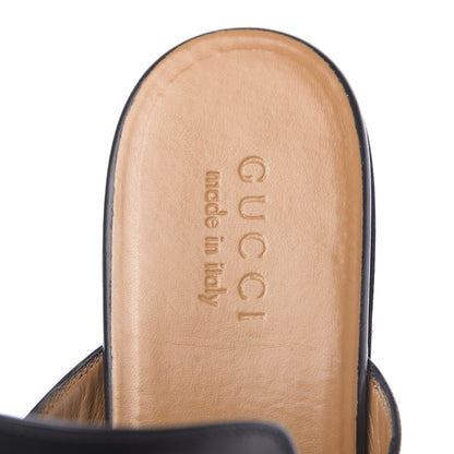Gucci Calfskin Mens Princetown Slippers 8.5 Black 6 of 10