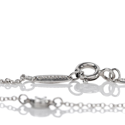 Tiffany Sterling Silver Diamond .05ct Elsa Peretti Diamonds by the Yard Bracelet 6 of 7