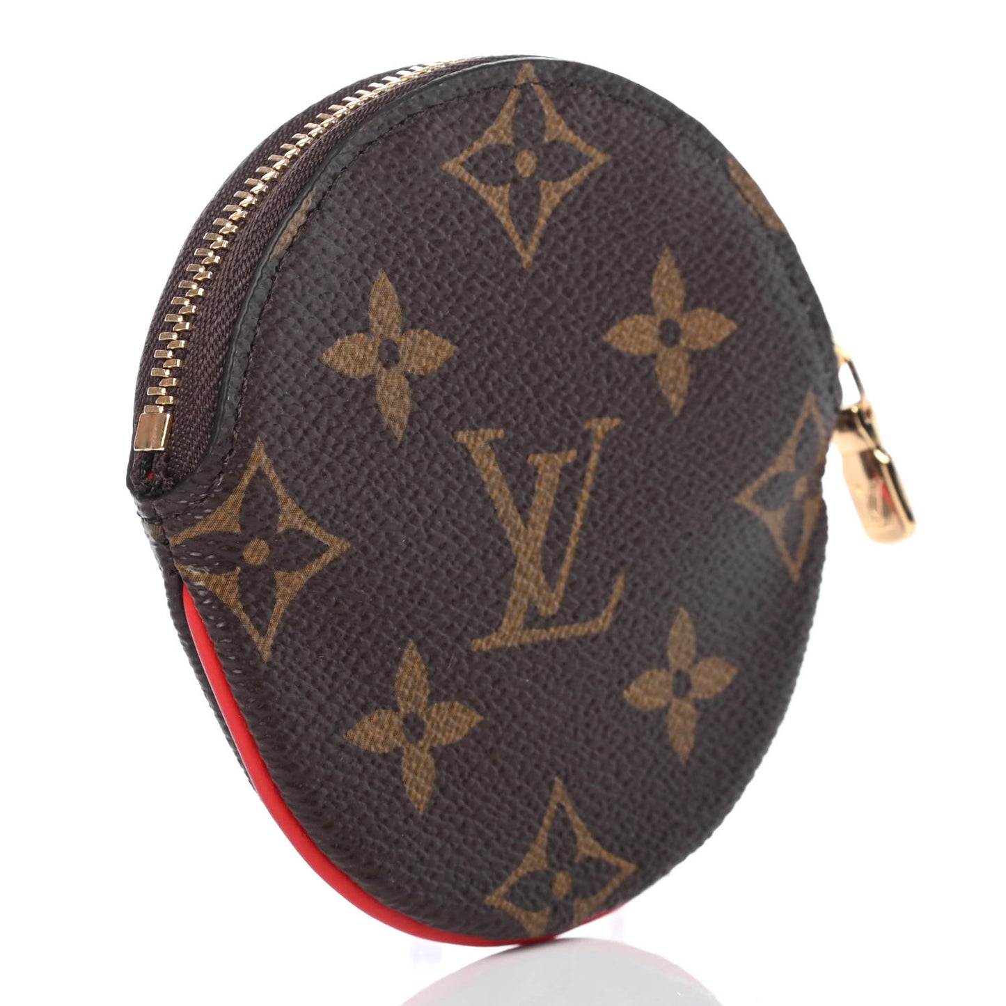 Monogram 2020 Christmas Animation Bumper Cars Round Coin Purse Coquelicot