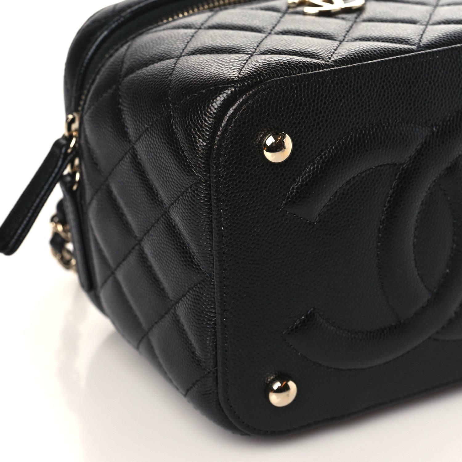 Chanel Caviar Quilted Small CC Vanity Case Black 8 of 9