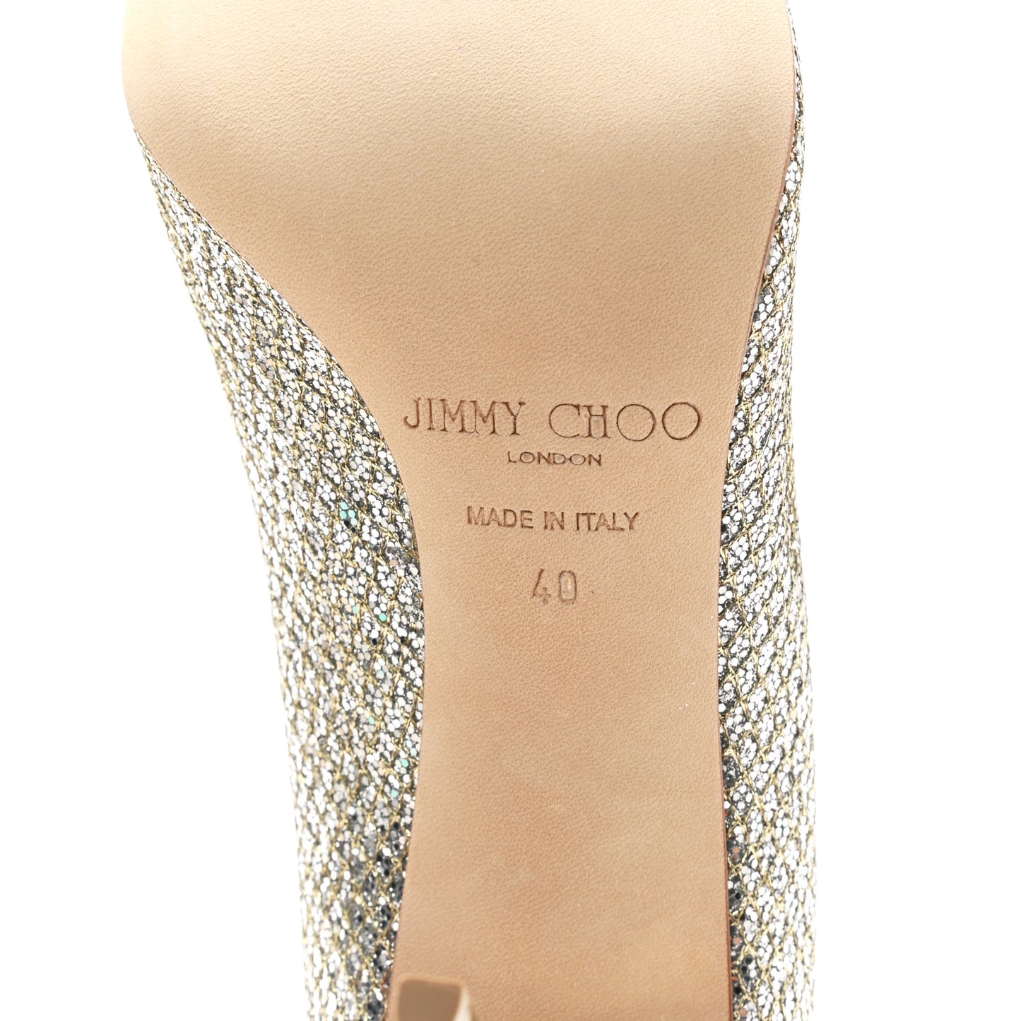 Glitter Fabric Crystal Dempsey Pump 40 Silver