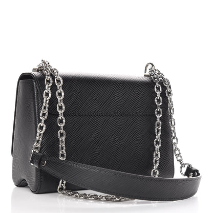 Louis Vuitton Epi Twist Shoulder Bag MM Black 3 of 10