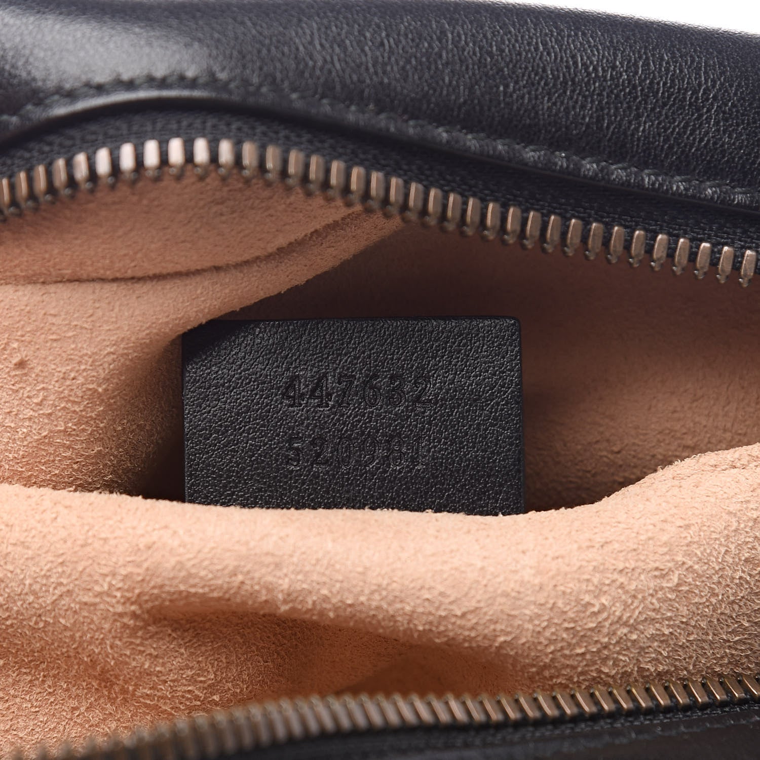 Gucci Calfskin Matelasse Small GG Marmont Chain Shoulder Bag Black 7 of 10