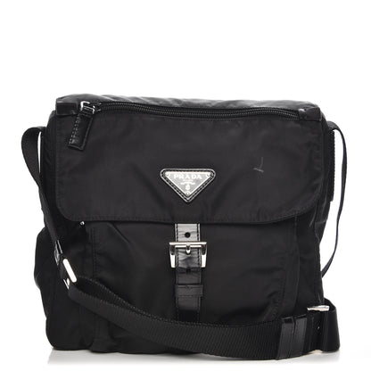 Prada Nylon Vela Messenger Black 1 of 7
