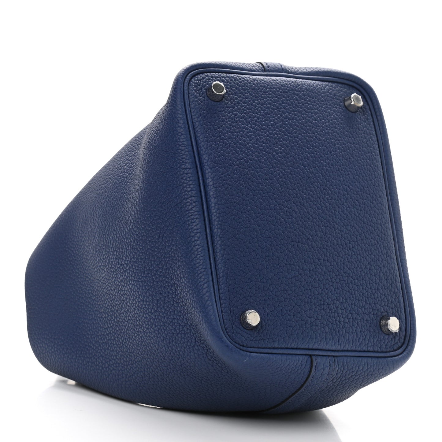 Taurillon Clemence Picotin Lock 18 PM Bleu Saphir