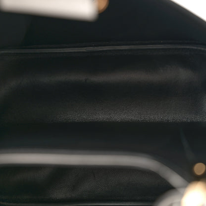 Prada Saffiano Cuir Medium Panier Bucket Bag  Bianco Black 5 of 10