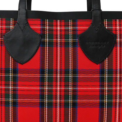 Burberry Vintage Check Medium The Giant Reversible Tote Antique Yellow Bright Red 12 of 17