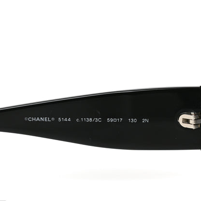 Chanel CC Sunglasses 5144 Black White 6 of 7