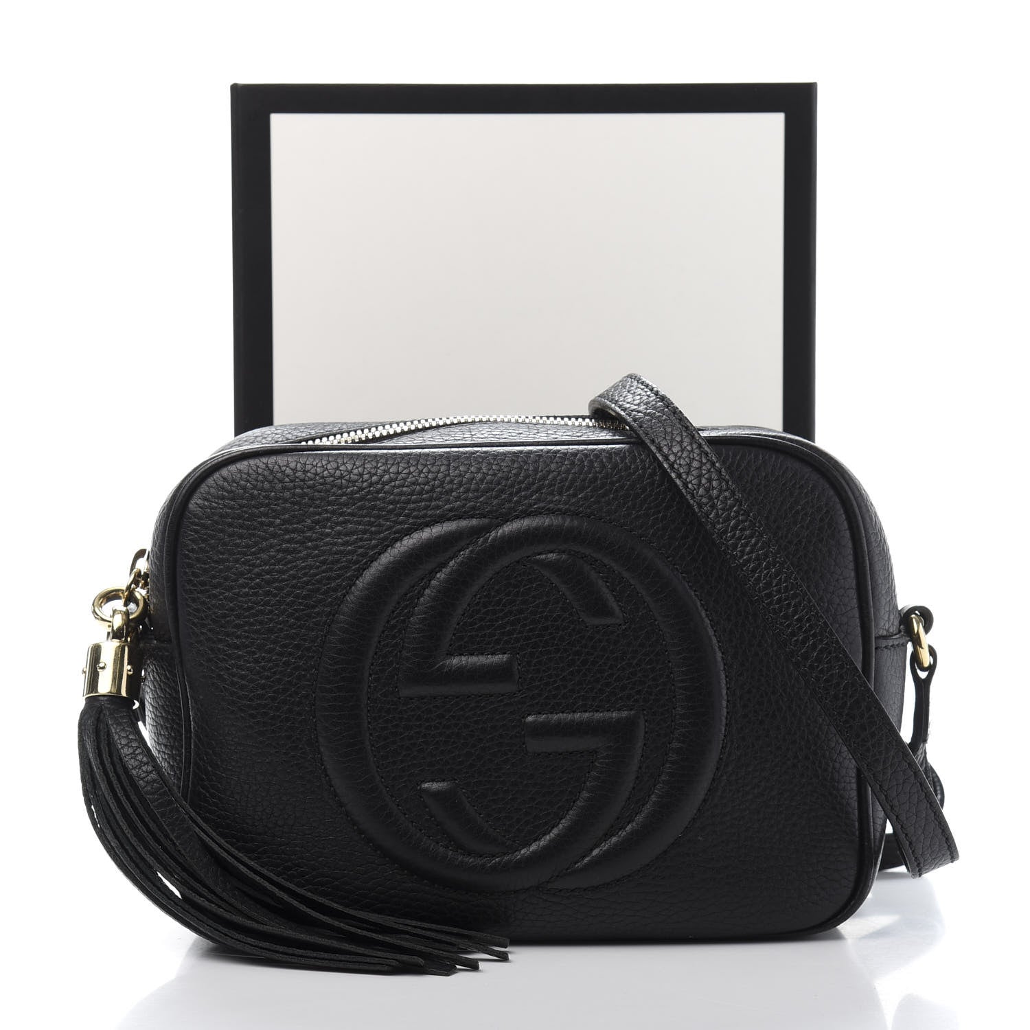 Gucci Pebbled Calfskin Small Soho Disco Bag Black 11 of 11