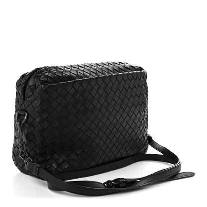Bottega Veneta Nappa Intrecciato Crossbody Messenger Black 3 of 10