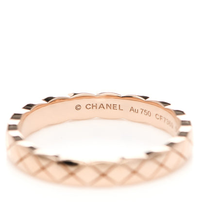 Chanel 18K Beige Gold Mini Coco Crush Ring 55 7.25 3 of 5