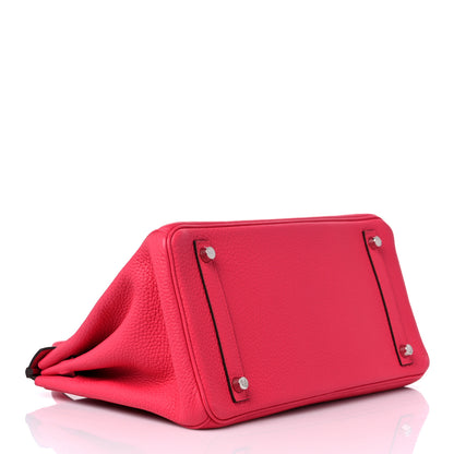 Hermes Taurillon Clemence Birkin 30 Rose Extreme 4 of 9