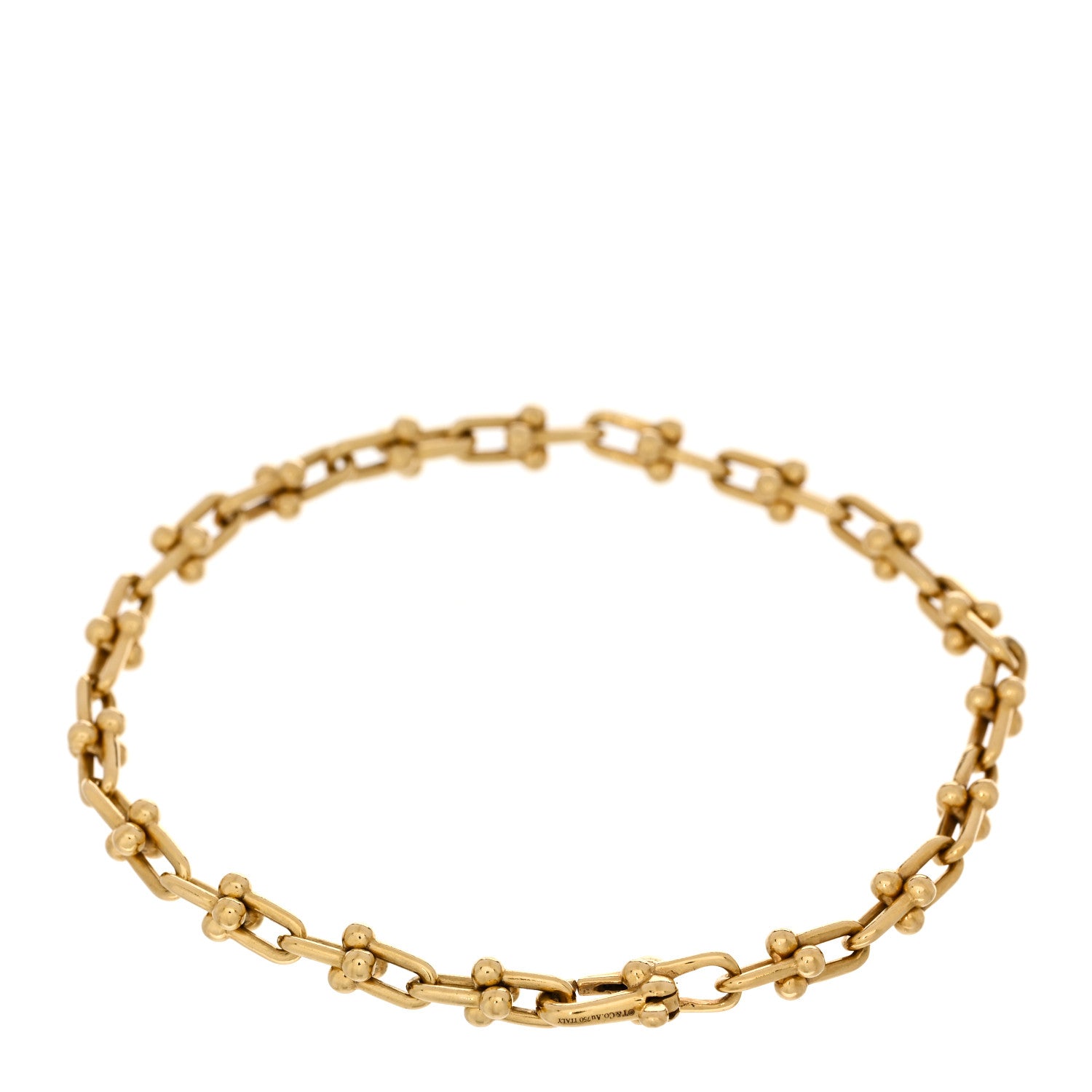 Tiffany 18K Yellow Gold Micro HardWear Link Bracelet 2 of 3