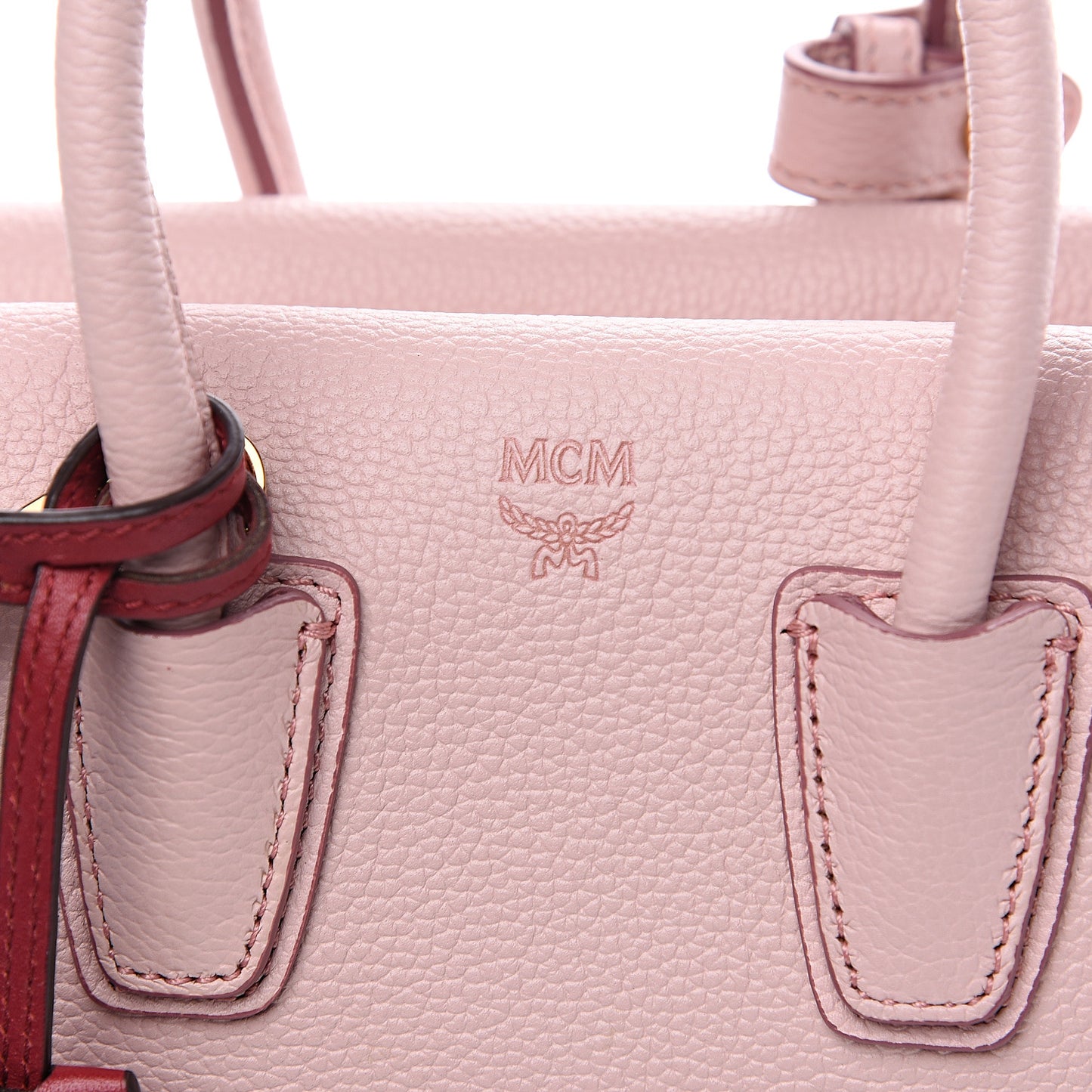 Grained Calfskin Mini Milla Tote Pale Mauve