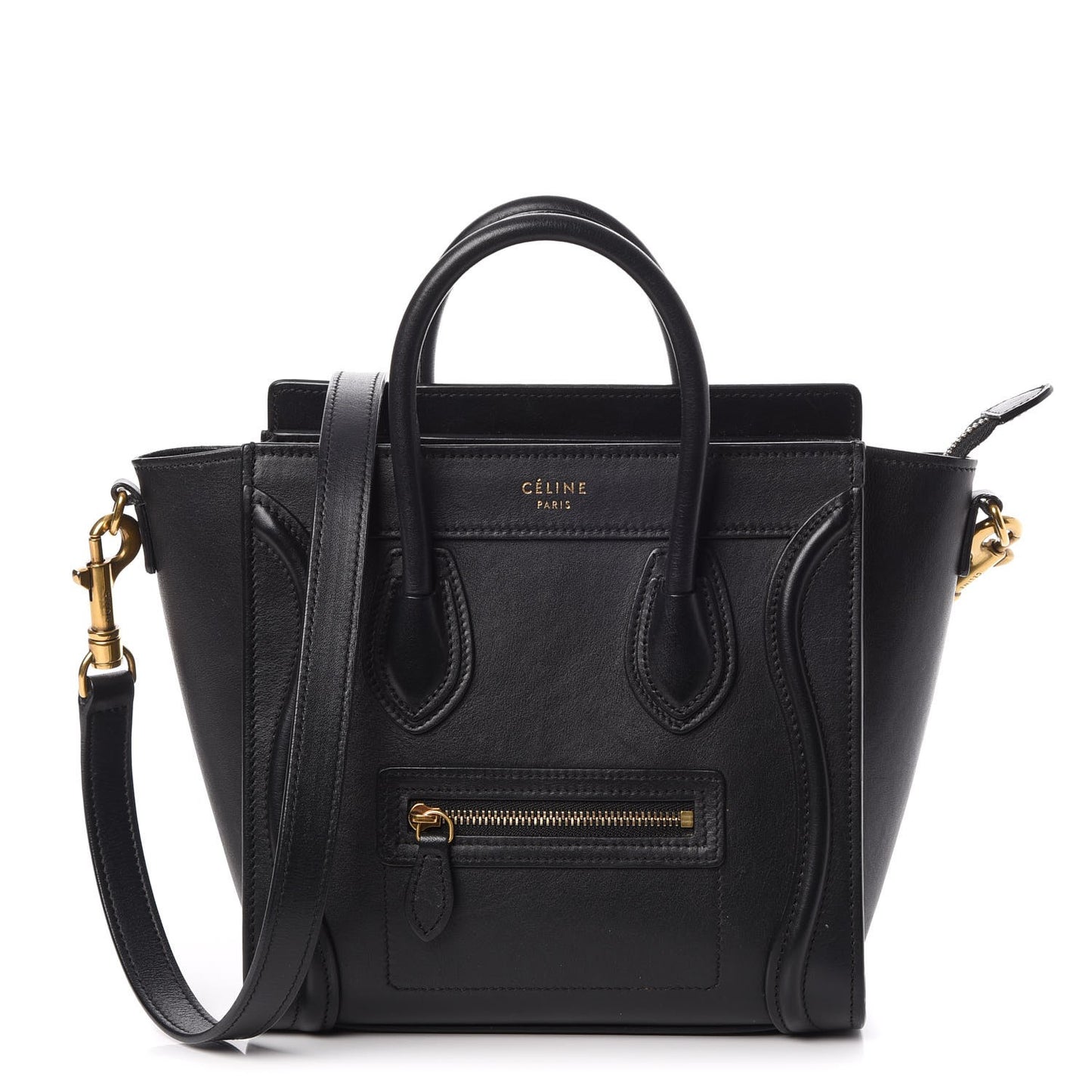Smooth Calfskin Nano Luggage Black