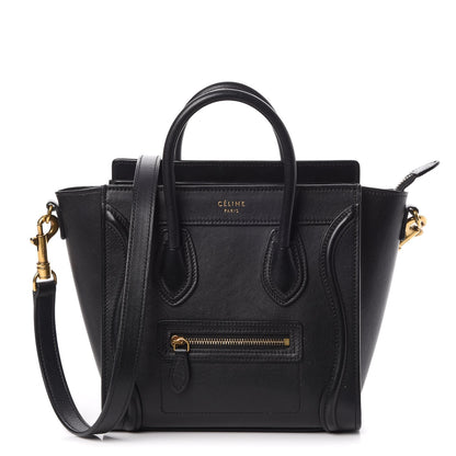 Celine Smooth Calfskin Nano Luggage Black 1 of 8