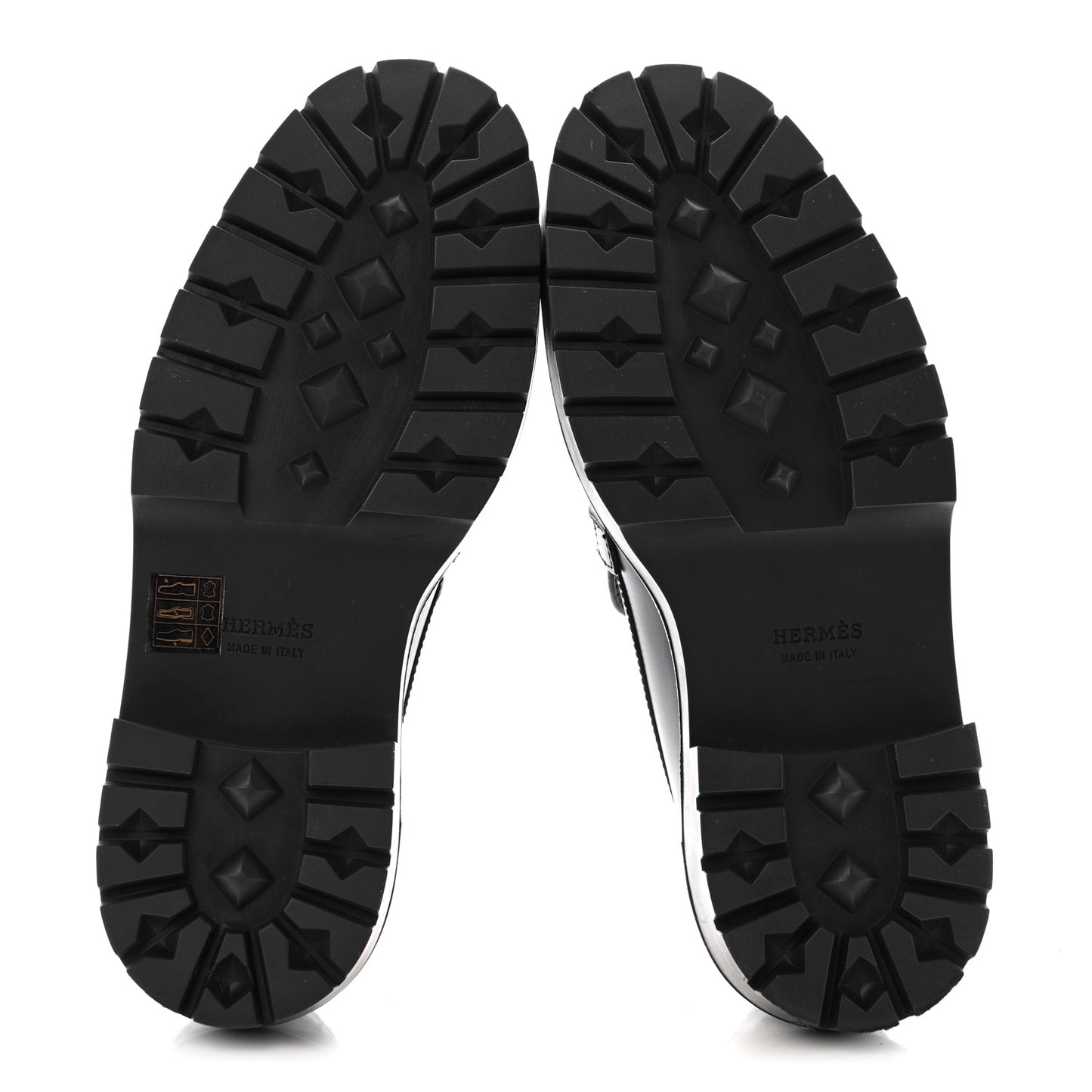 Calfskin Womens Icone Loafers 36 Black