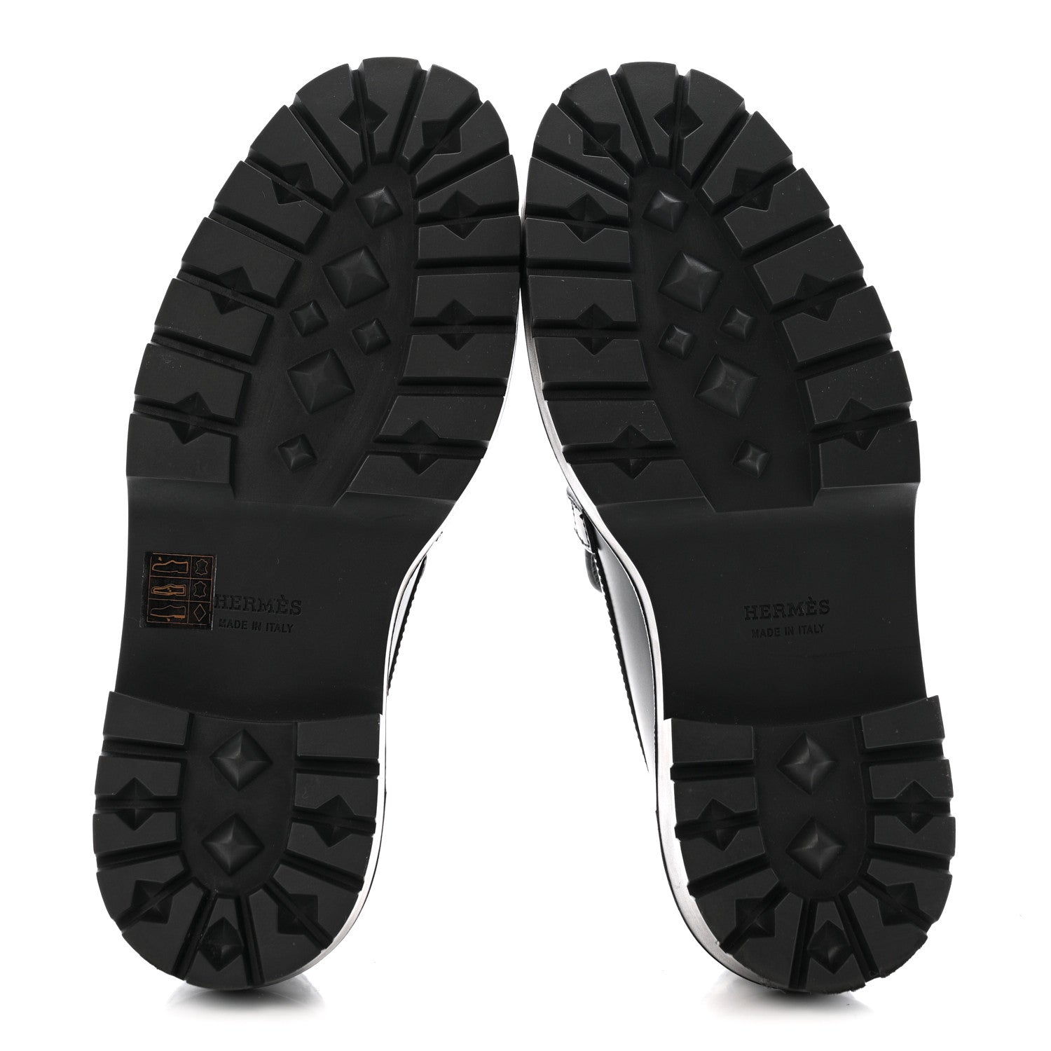 Hermes Calfskin Womens Icone Loafers 36 Black 6 of 11