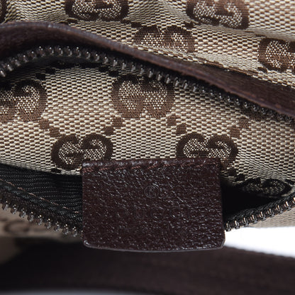 Gucci GG Monogram Double Pocket Belt Bag Dark Brown 7 of 9