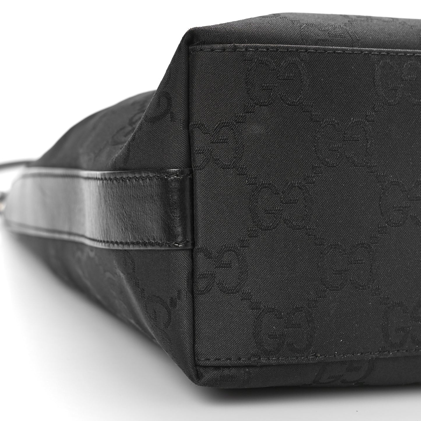 Monogram GG Clasp Hobo Black Black