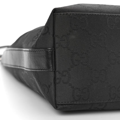 Gucci Monogram GG Clasp Hobo Black Black 7 of 9