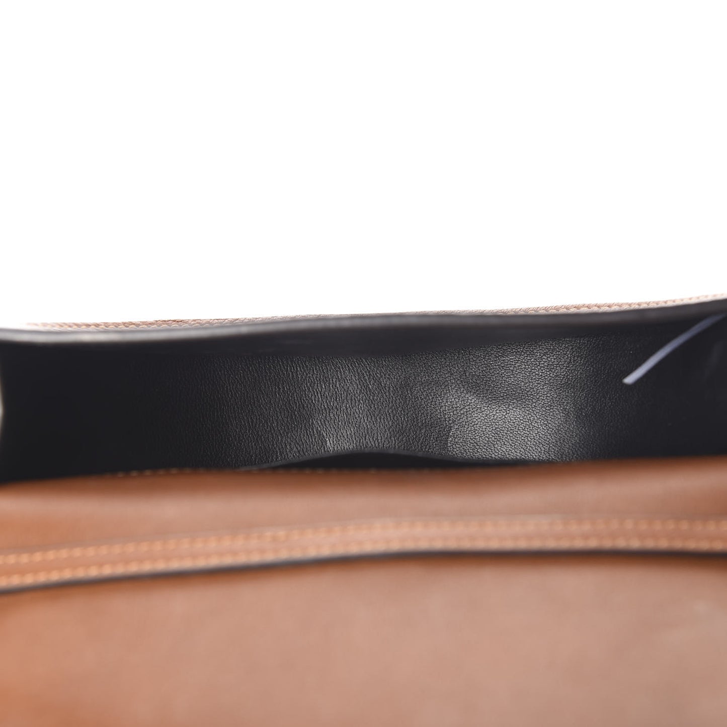 Calfskin Small Nile Bracelet Minaudiere Bag Caramel