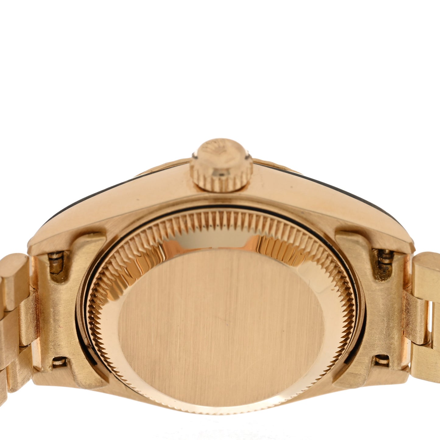 18K Yellow Gold 26mm Oyster Perpetual Datejust President Watch Champagne Roman 69178