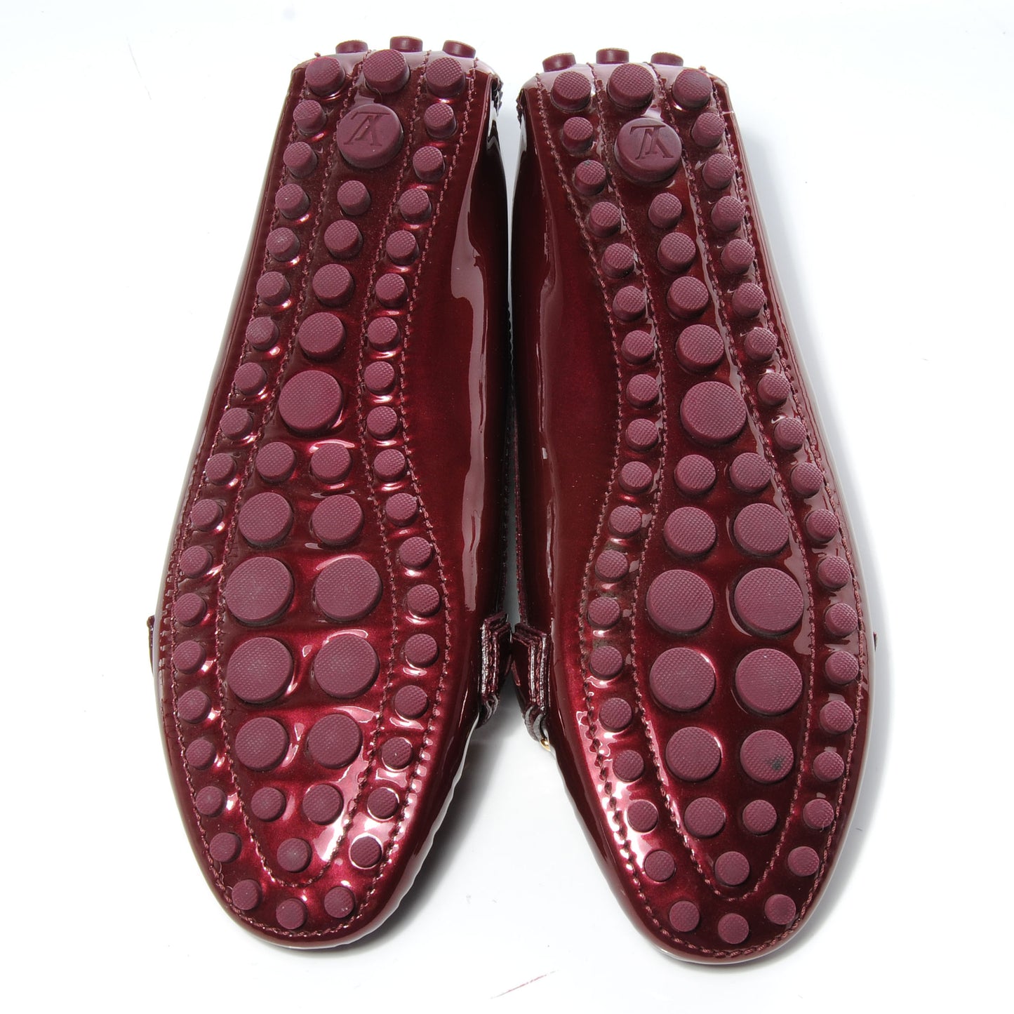 Patent Oxford Ballerina Flats 10 Rouge Fauviste