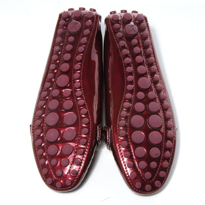 Louis Vuitton Patent Oxford Ballerina Flats 10 Rouge Fauviste 6 of 8
