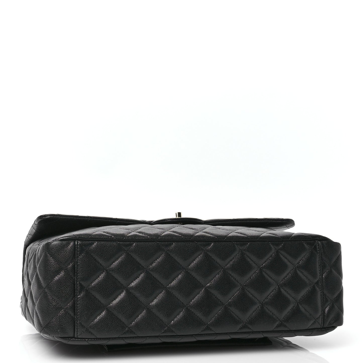 Caviar Quilted XXL Travel Flap Bag Black