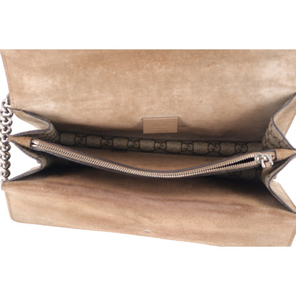 Gucci GG Supreme Monogram Small Dionysus Shoulder Bag Taupe 5 of 10