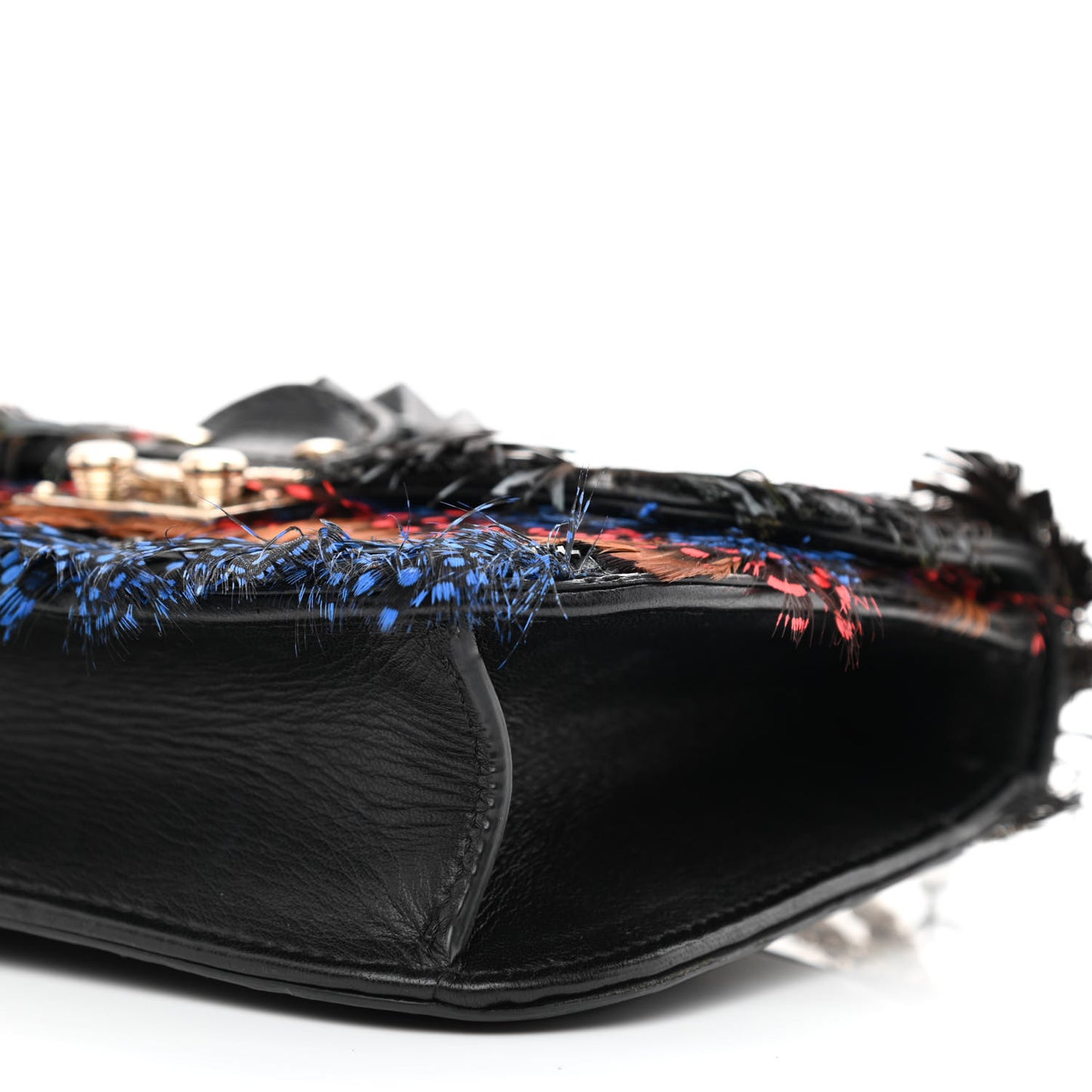 Feather Small Glam Lock Rockstud Flap Multicolor