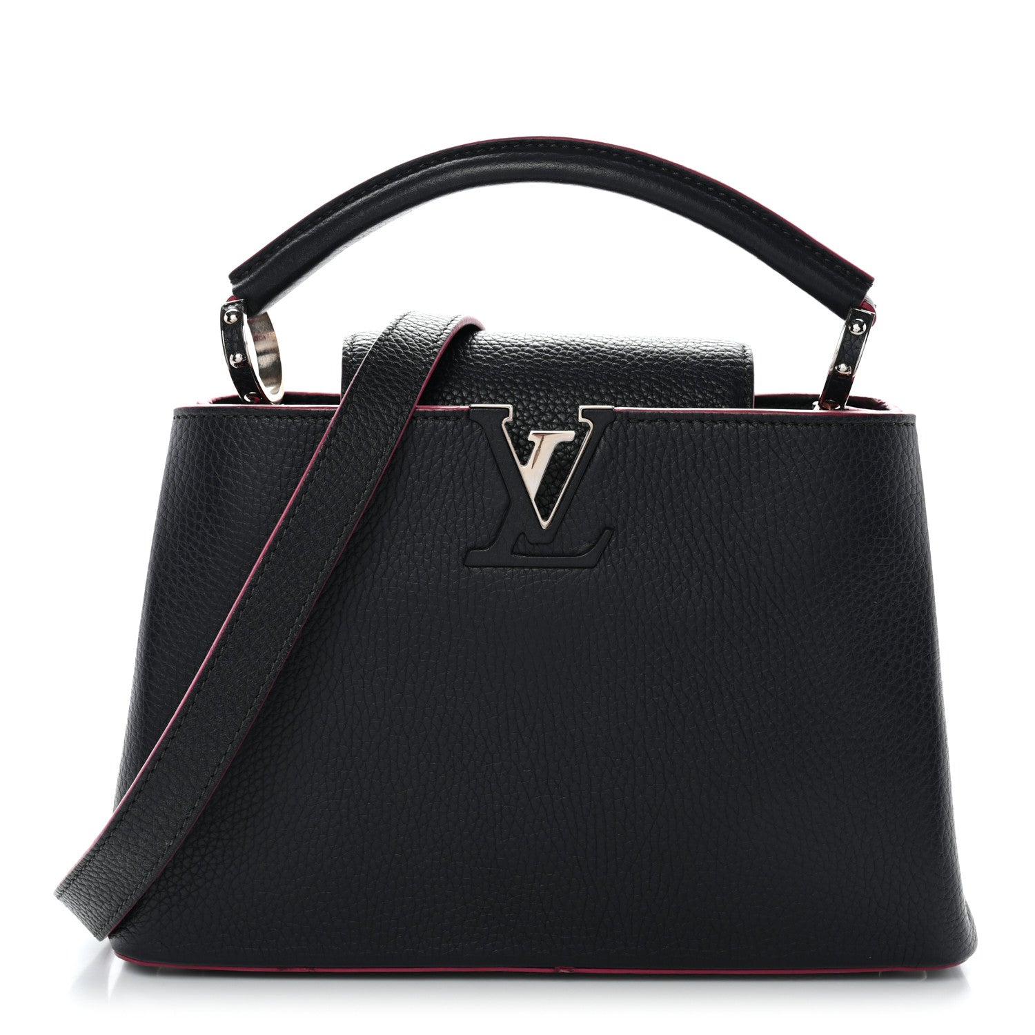 Louis Vuitton Taurillon Capucines BB Cobalt Fuchsia 1 of 12