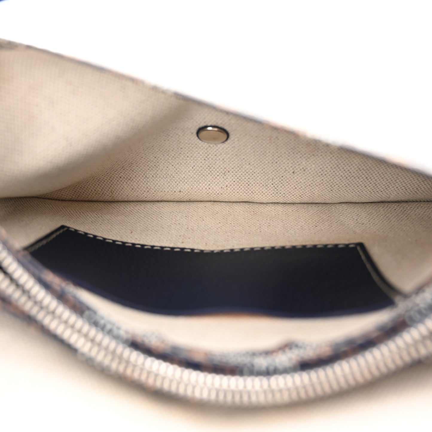 Goyardine Plumet Wallet Clutch Navy