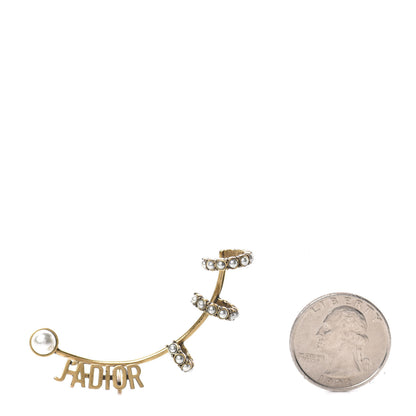 Christian Dior Pearl J'Adior Earring Aged Gold 2 of 5