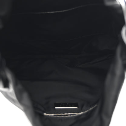 Prada Tessuto Nylon Passama Embroidered Bag Black 5 of 10