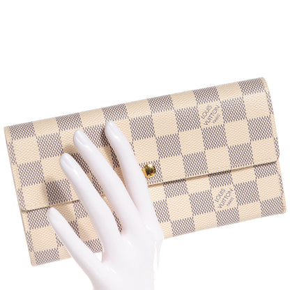Louis Vuitton Damier Azur Sarah Wallet 2 of 8