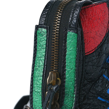Balenciaga Agneau Graffiti All Over Classic Hardware S City Black Vert Rouge 12 of 14