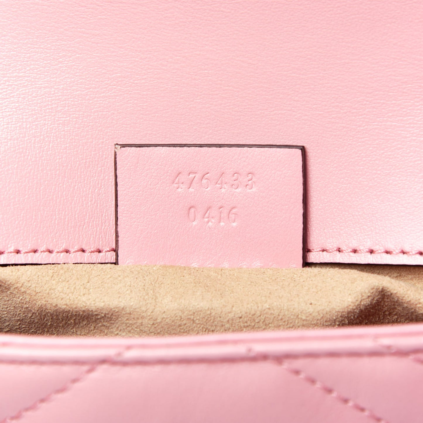 Calfskin Matelasse Super Mini GG Marmont Shoulder Bag Wild Rose