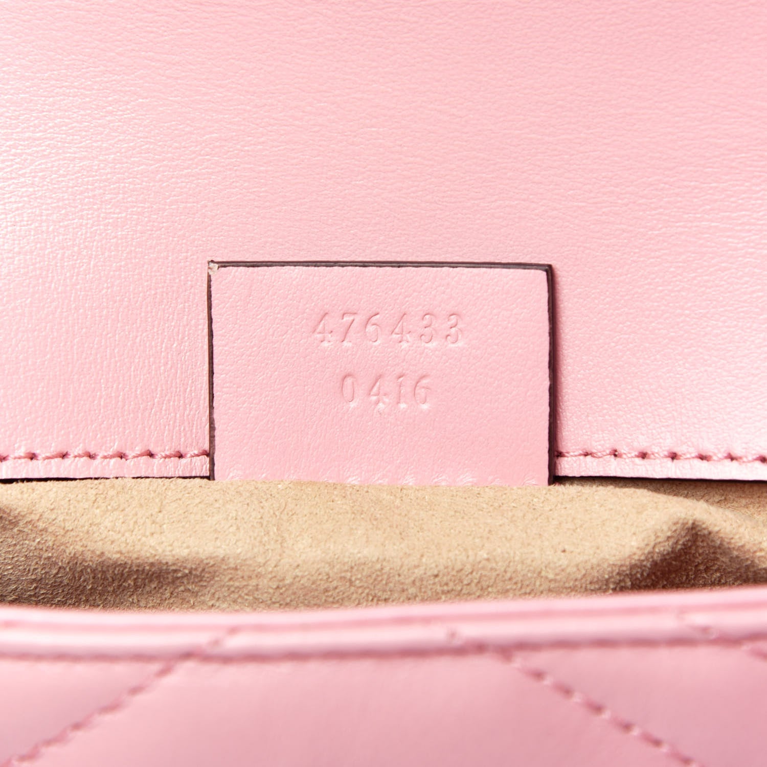Gucci Calfskin Matelasse Super Mini GG Marmont Shoulder Bag Wild Rose 7 of 9
