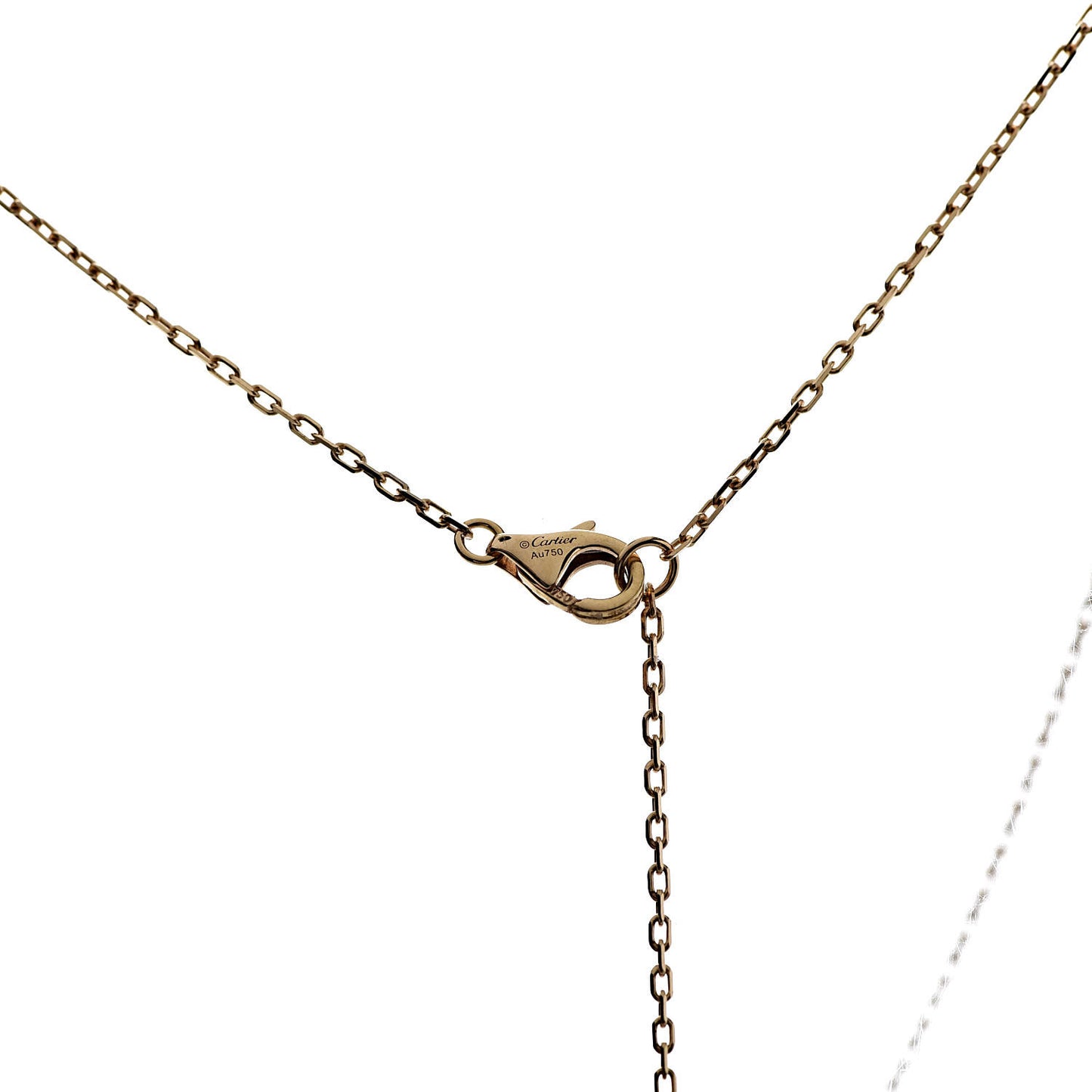 18K Pink Gold Diamond SM D'Amour Pendant Necklace