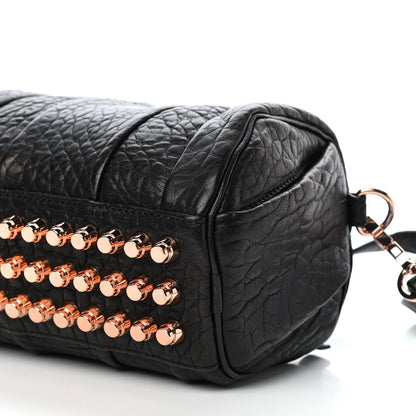 Alexander Wang Pebbled Lambskin Mini Rockie Black Rose Gold Hardware 8 of 8