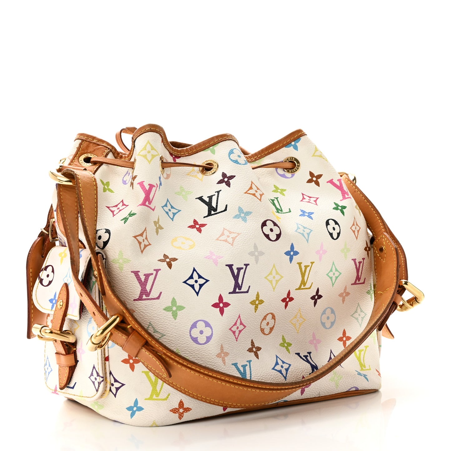Monogram Multicolor Petit Noe White