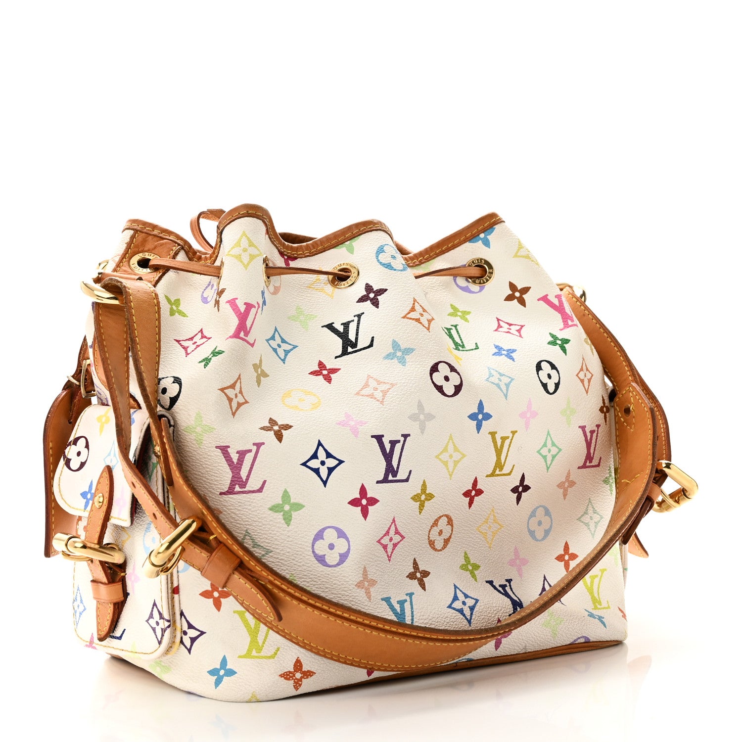 Louis Vuitton Monogram Multicolor Petit Noe White 3 of 13