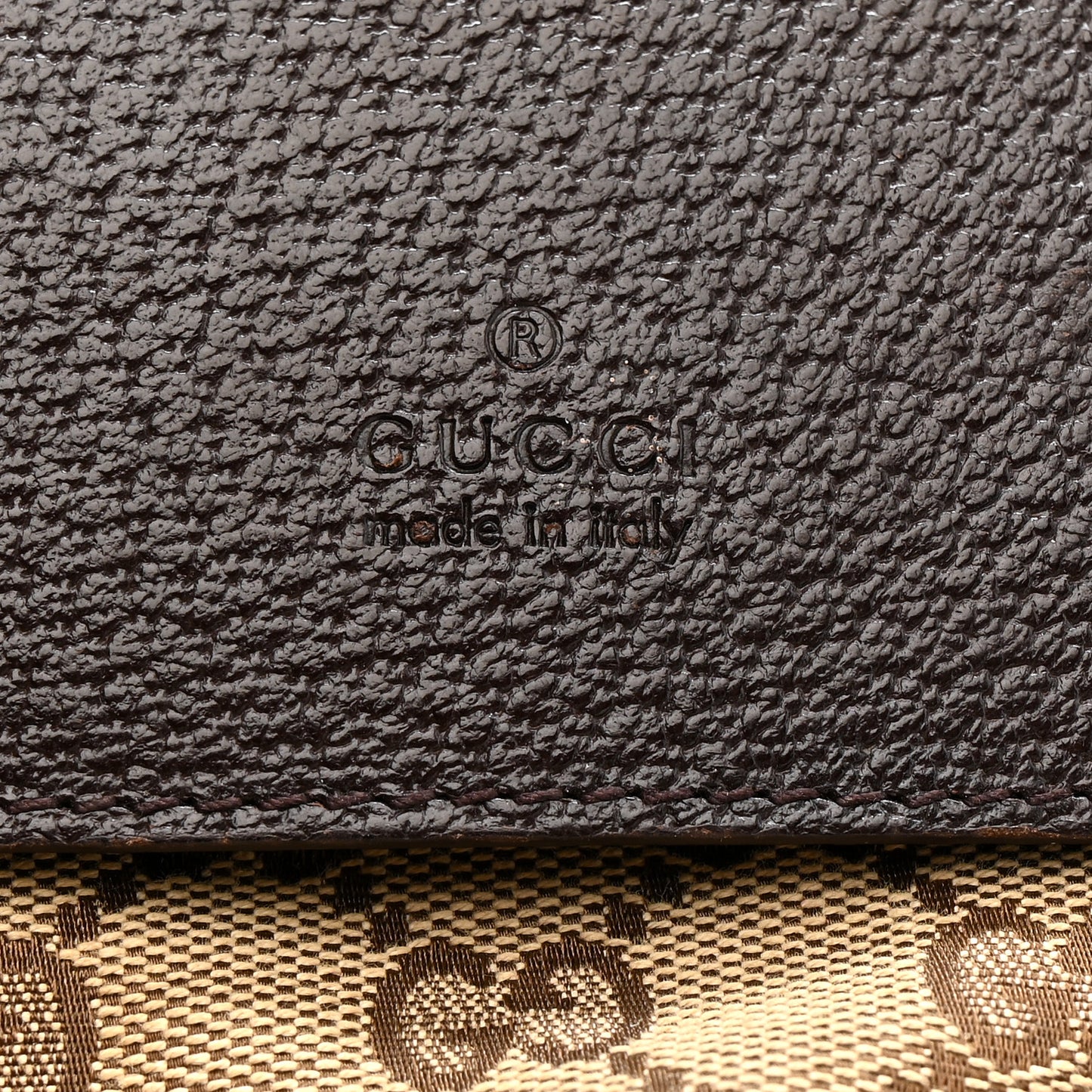 Monogram Web Belt Bag Dark Brown
