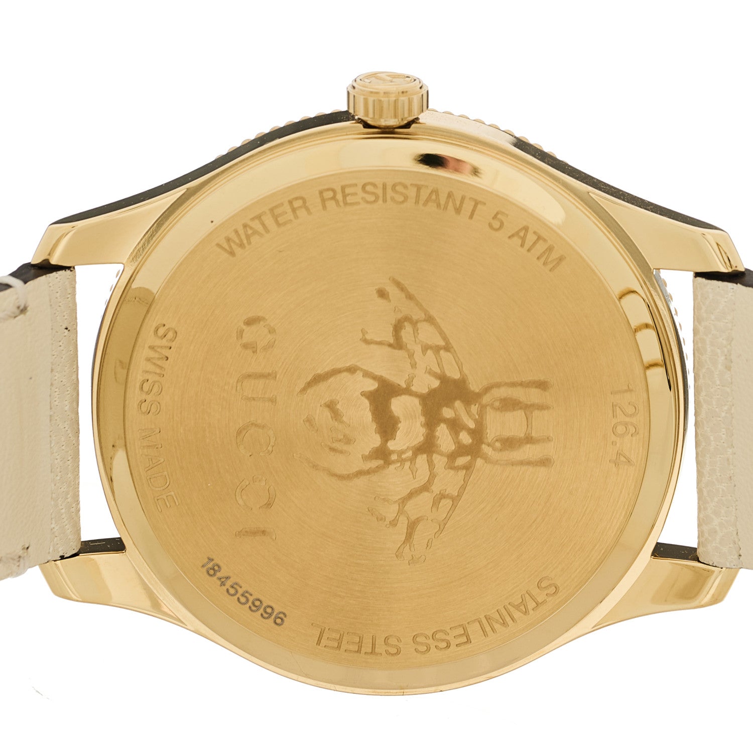 GUCCI 腕時計ゴールド Gucci Stainless Steel Calfskin 36mm G-Timeless Bee Quartz Watch