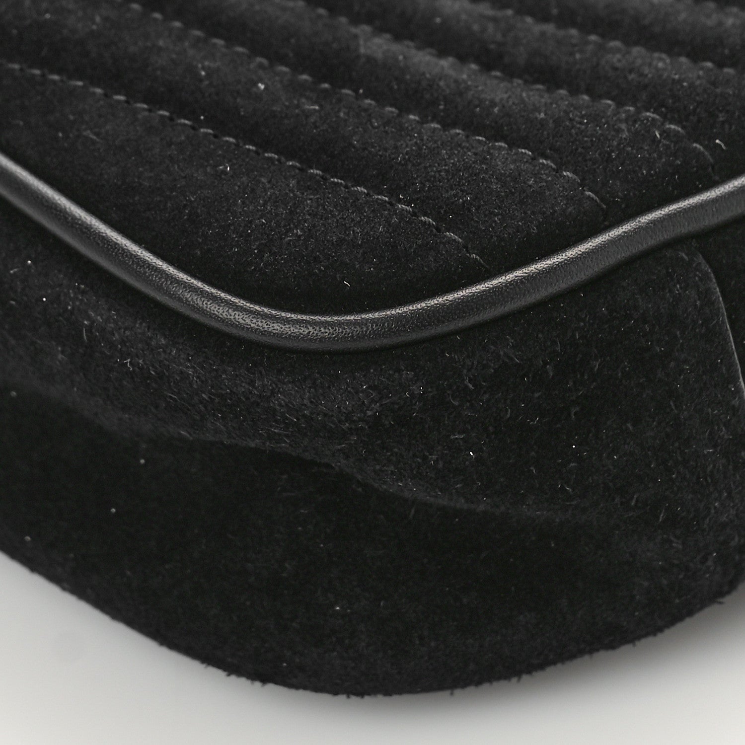 Saint Laurent Suede Matelasse Monogram Mini Lou Camera Bag Black 8 of 8